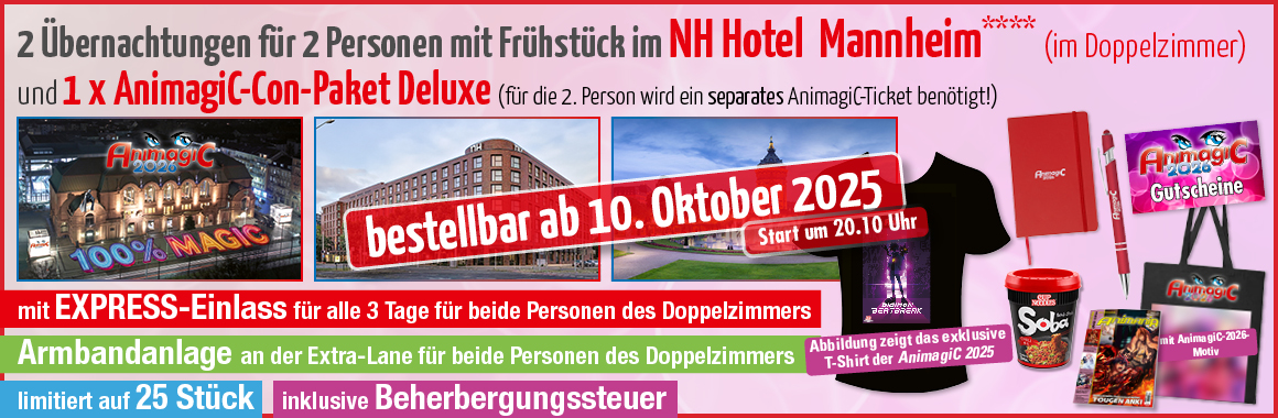 Hotelpackage NH Hotel Mannheim mit Con-Paket Deluxe und EXPRESS-Einlass