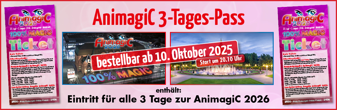 AnimagiC 2026: 3-Tages-Pass