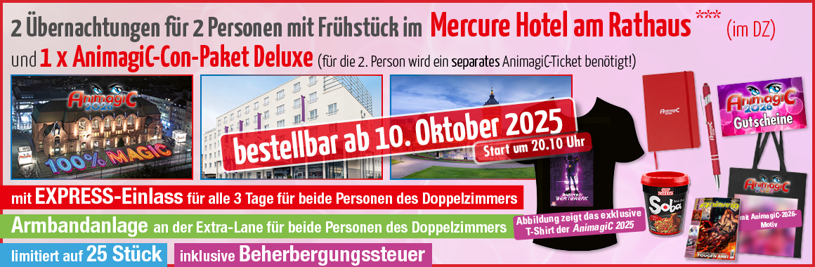 Hotelpackage Mercure Hotel am Rathaus mit Con-Paket Deluxe mit Express-Einlass
