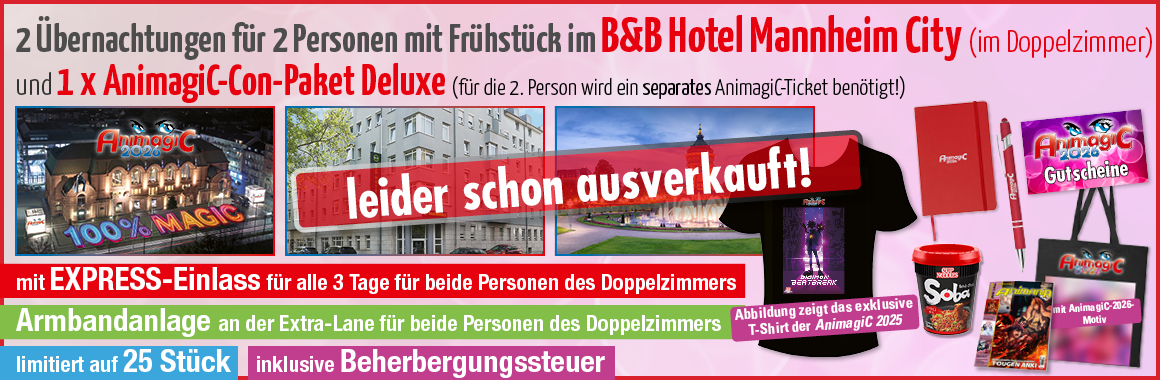 Hotelpackage B&B Hotel Mannheim City mit Con-Paket Deluxe und EXPRESS-Einlass