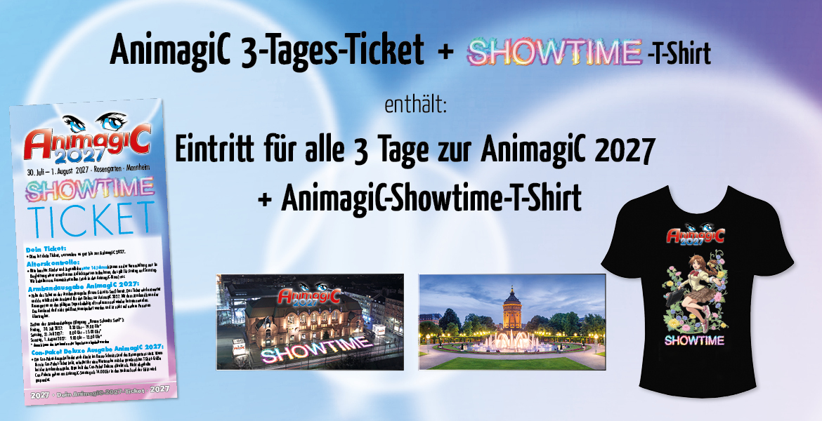 3-Tages-Pass mit SHOWTIME-T-Shirt