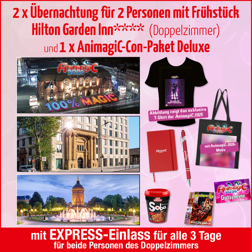 Tickets kaufen für Hilton Garden Inn + 1 x Con-Paket Deluxe am 31.07.2026