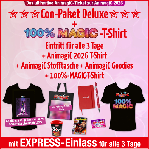 Tickets kaufen für Con-Paket Deluxe mit 100%-MagiC-T-Shirt (Express) am 31.07.2026