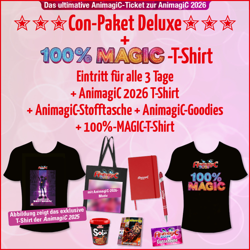 Tickets kaufen für  Con-Paket Deluxe mit 100%-MagiC-T-Shirt am 31.07.2026