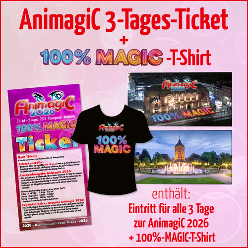 Tickets kaufen für 3-Tages-Pass mit 100%-MagiC-T-Shirt am 31.07.2026