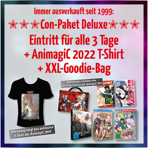 Tickets kaufen für AnimagiC 2022 – Con-Paket Deluxe am 05.08.2022