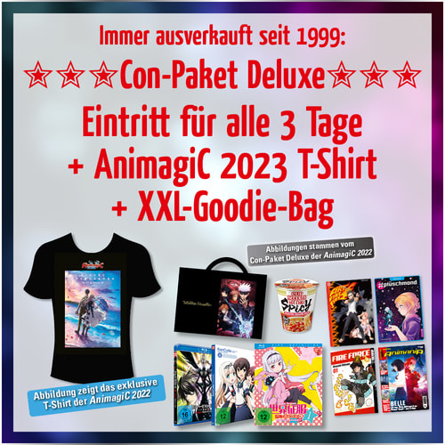 Tickets kaufen für AnimagiC 2023 – Con-Paket Deluxe am 04.08.2023